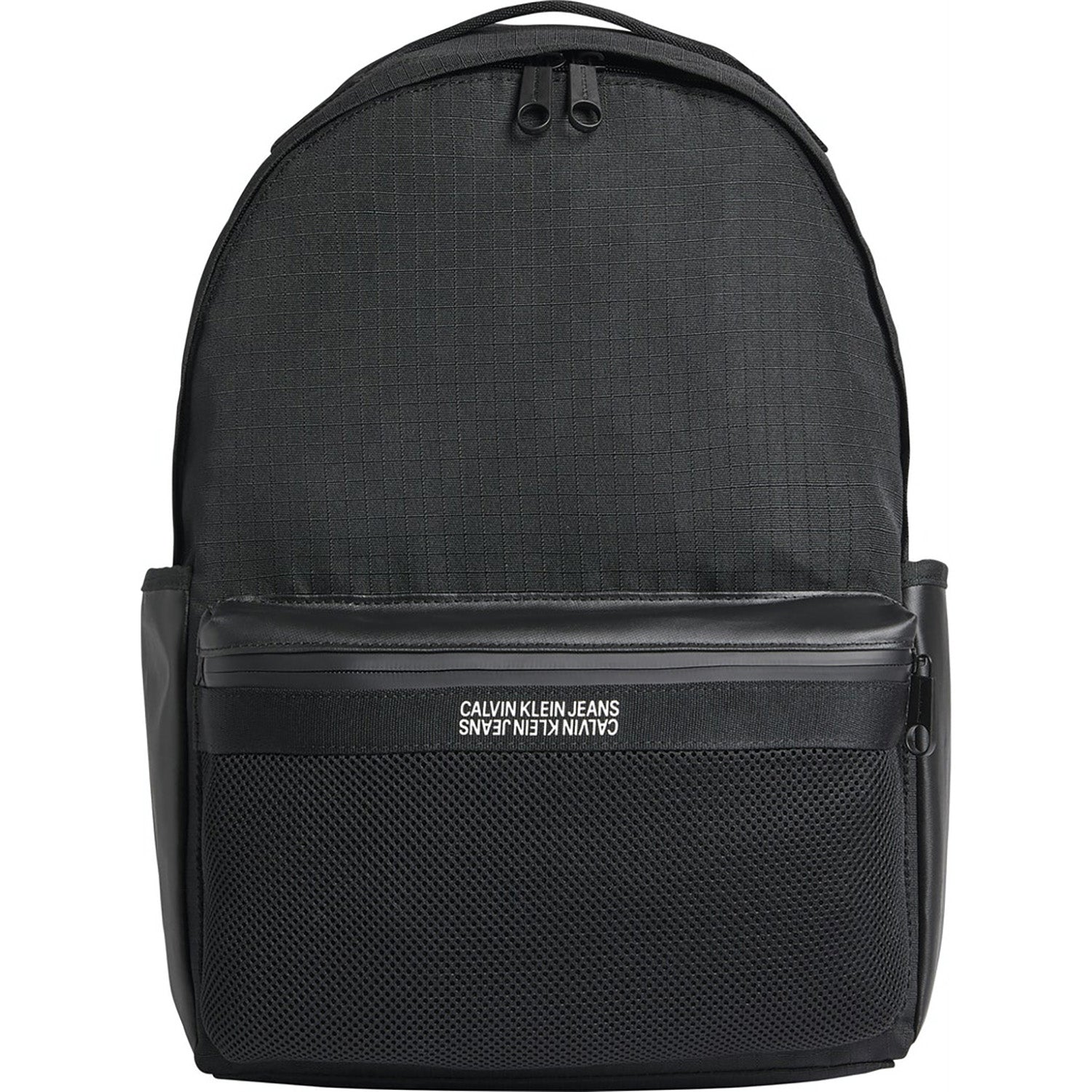 CK Round Backpack Utility Grid Campus Black