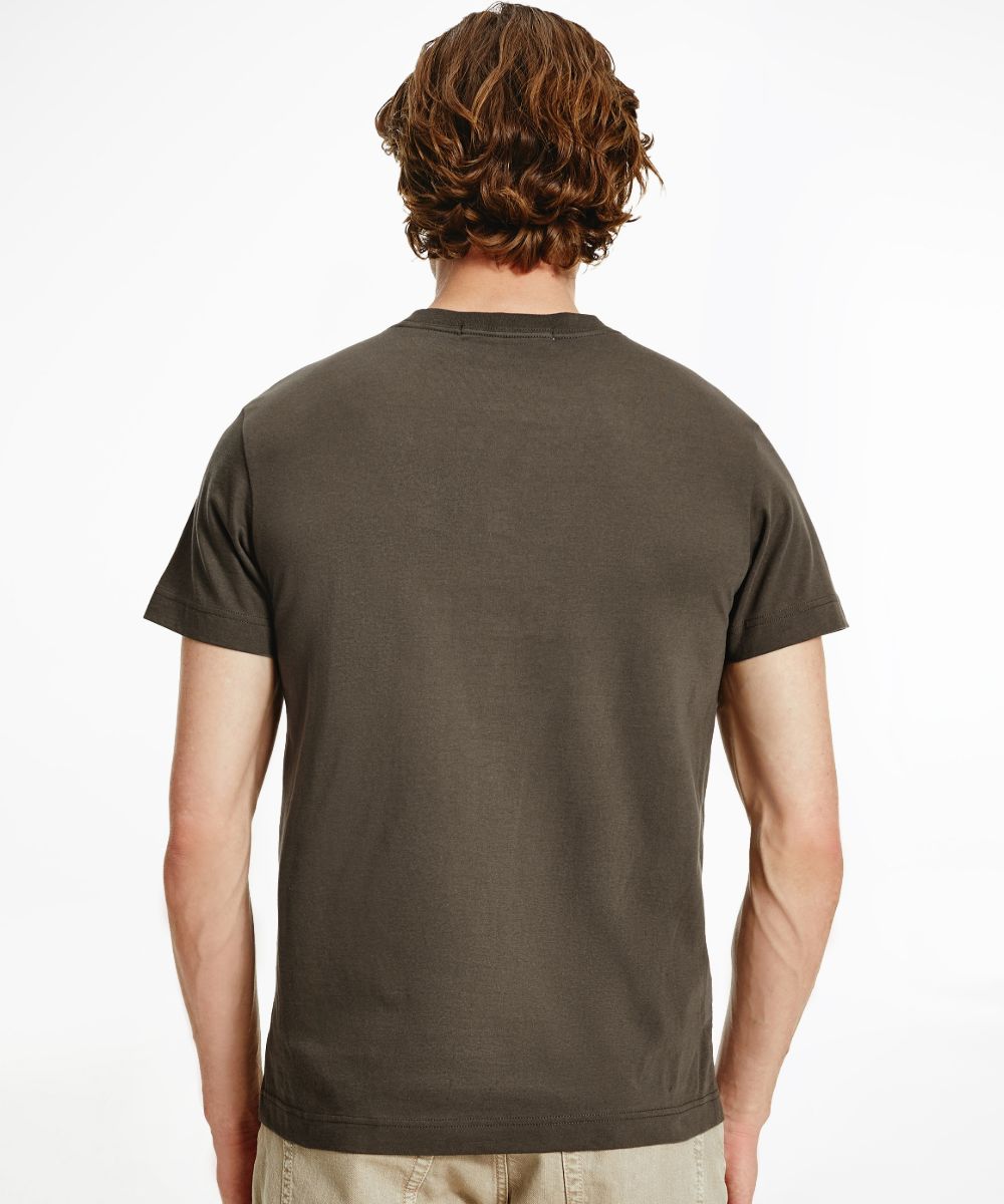 Organic Cotton Monogram T-shirt Olive