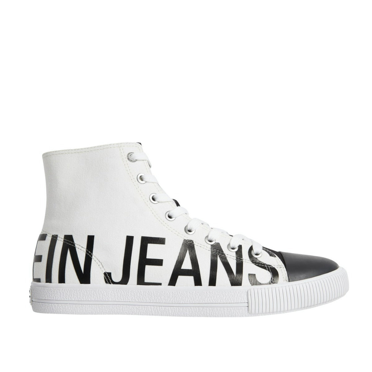 CK Men High Top Trainer White