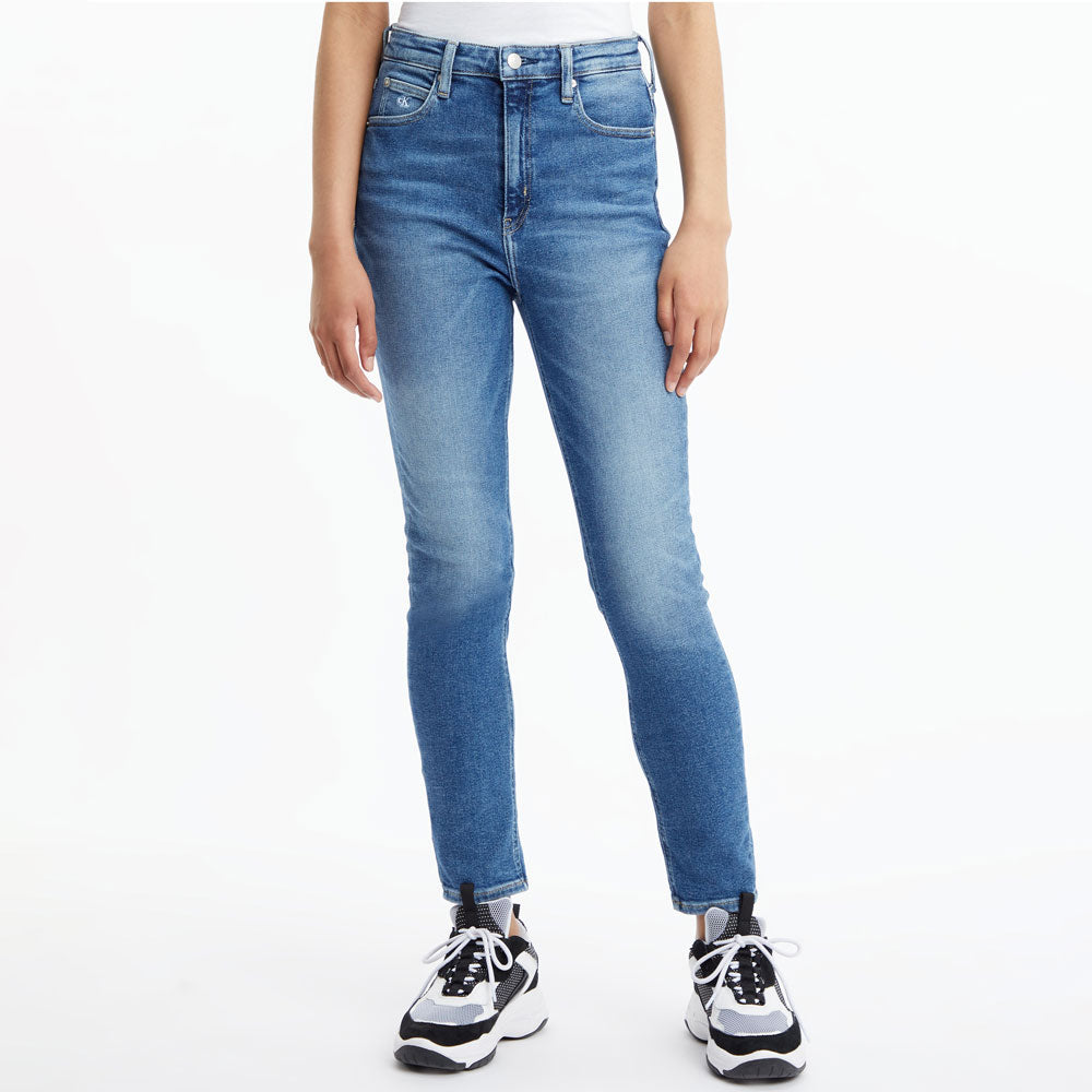 High Rise Skinny Jeans - Denim Blue