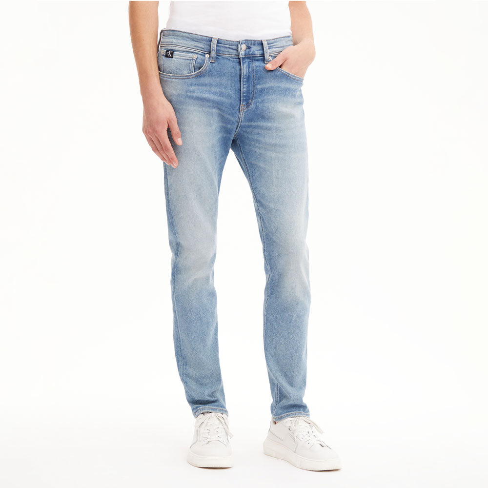 Skinny Fit Cotton Stretch Jeans - Denim Blue