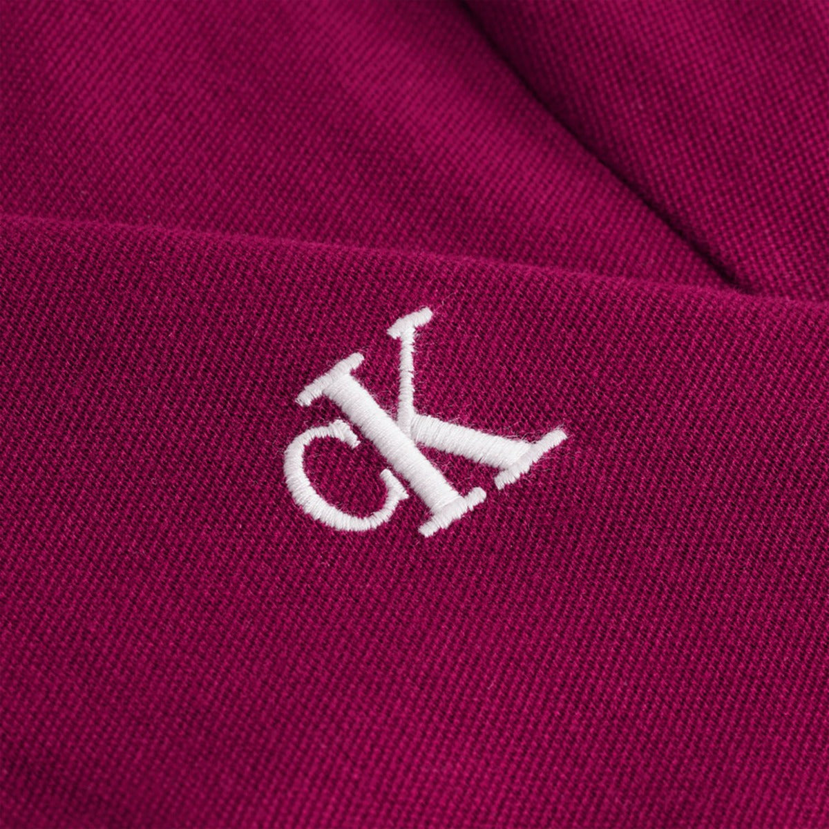 CK Slim Polo Shirt Organic Burgundy