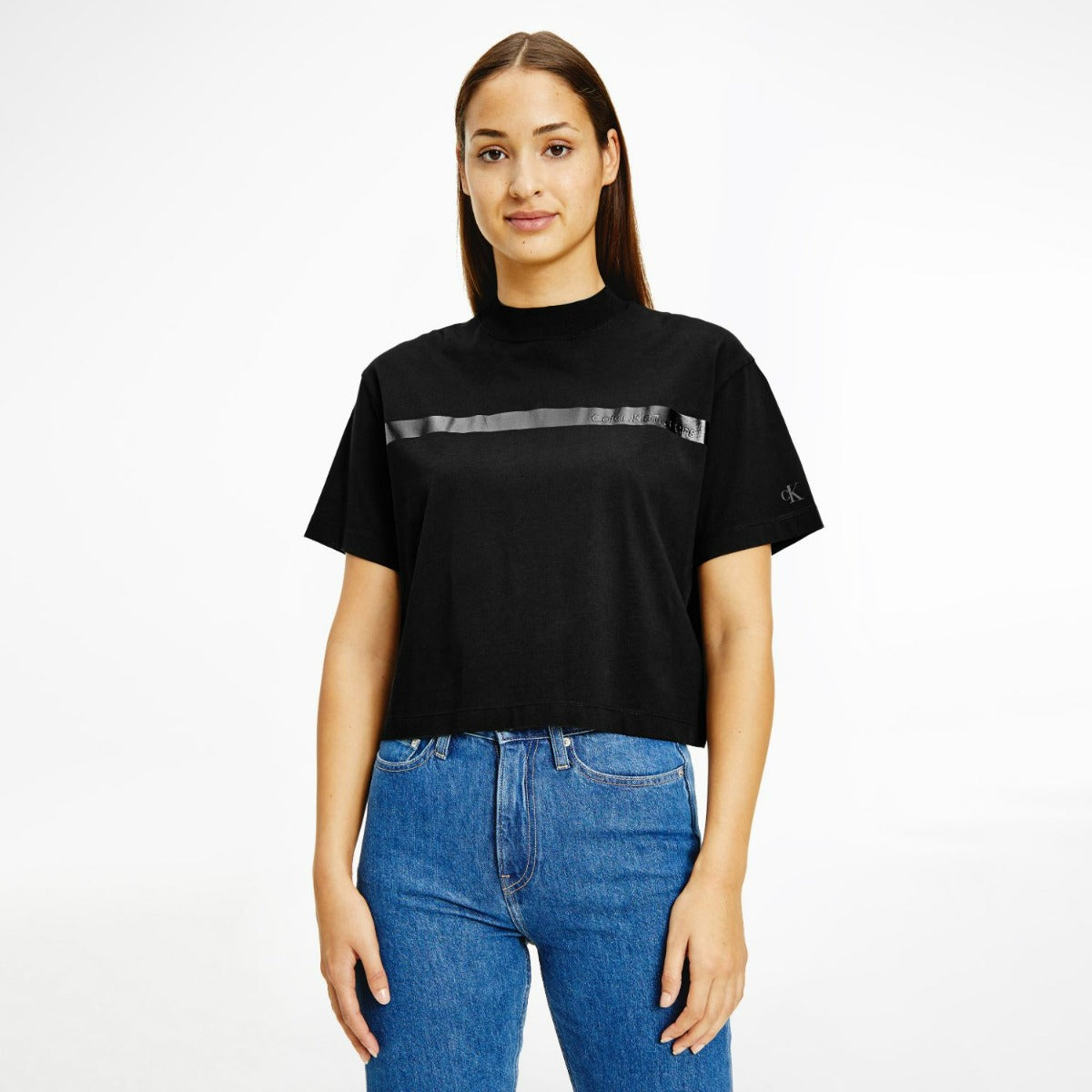 Relaxed Embossed Logo T-shirt Black