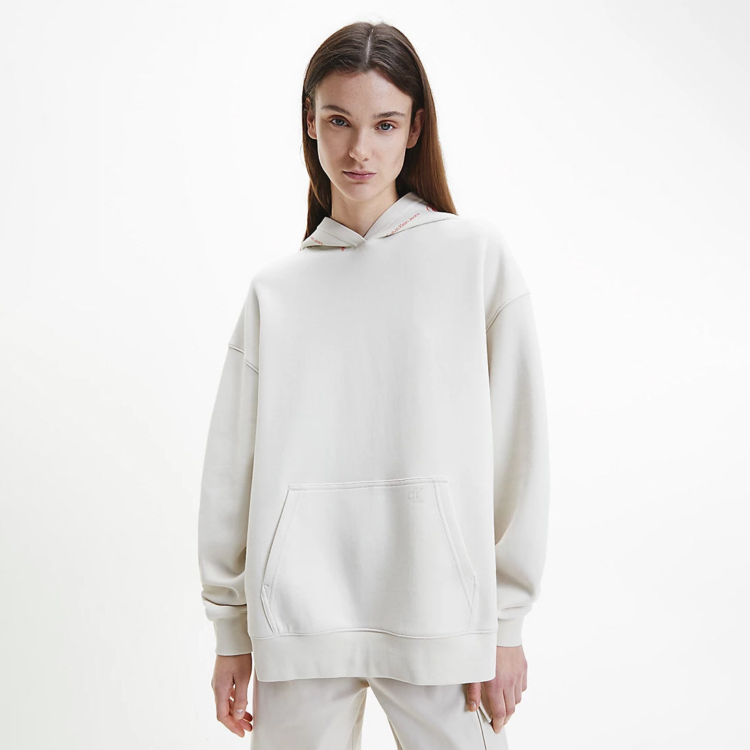 Oversized Organic Cotton Hoodie Off White