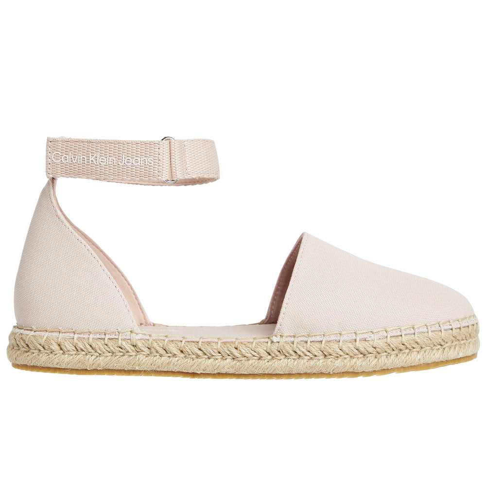 Ankle Espadrilles Cotton Slip On - Blush