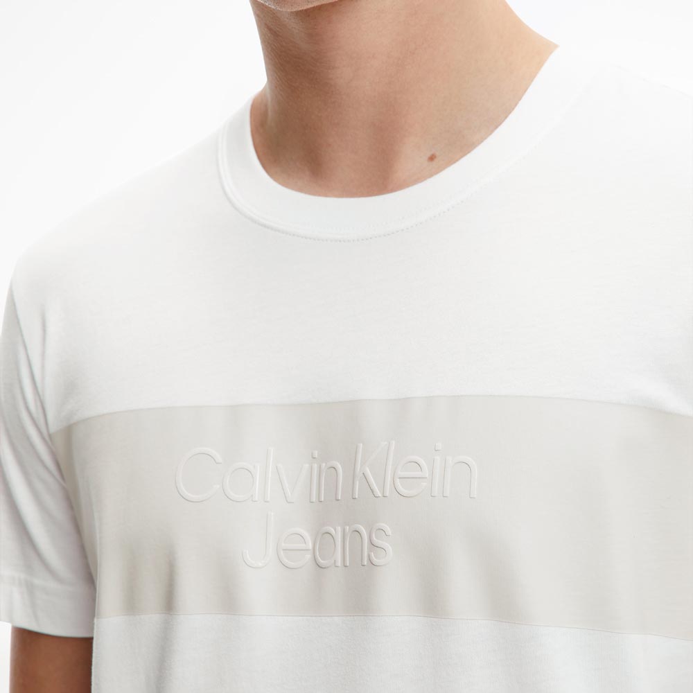 Blocking Institutional Organic Cotton T-Shirt - White