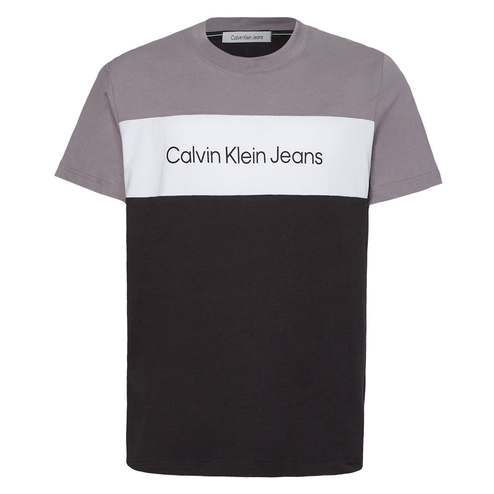 Colorblock Cotton T-Shirt - Black