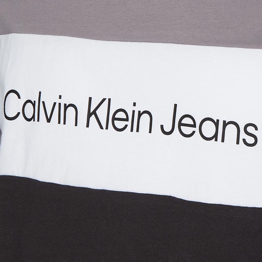 Colorblock Cotton T-Shirt - Black