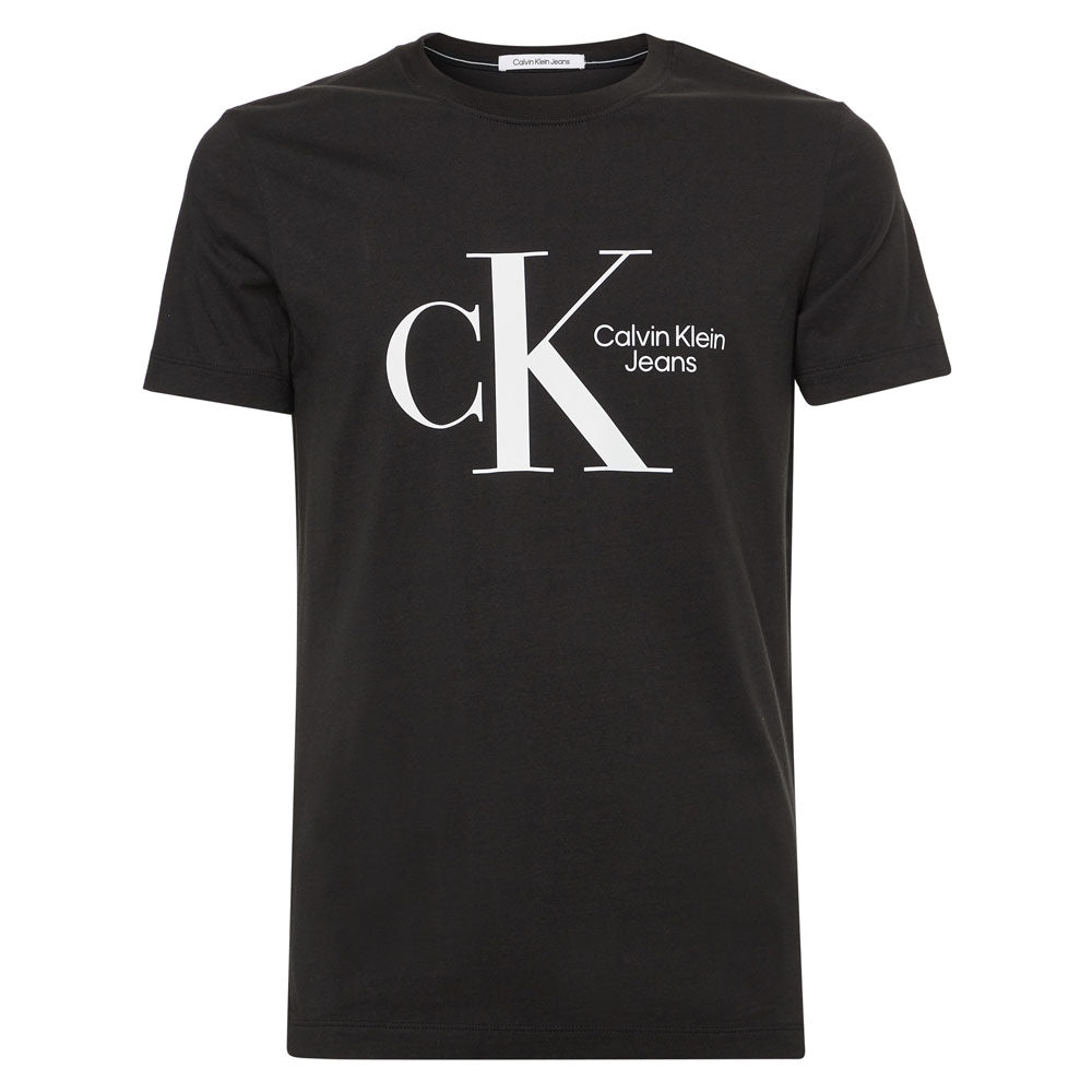 Dynamic Center Chest Organic Cotton T-Shirt - Black