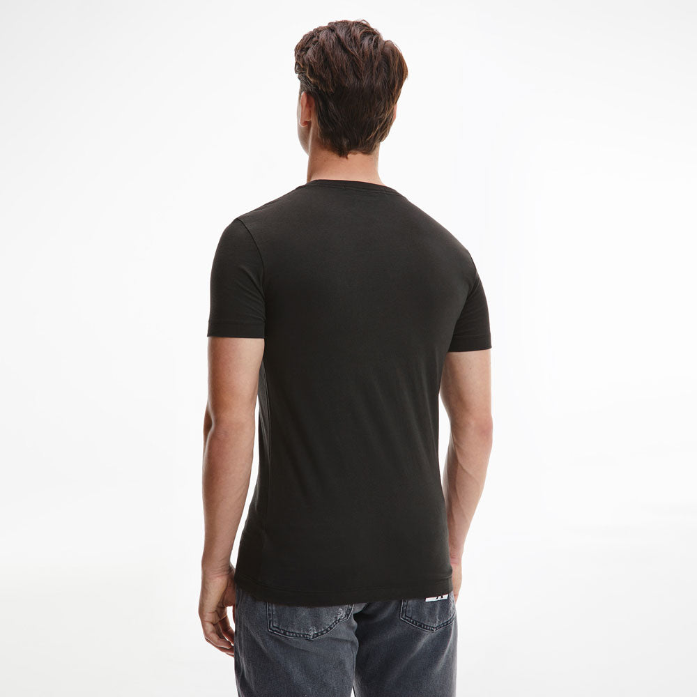 Dynamic Center Chest Organic Cotton T-Shirt - Black