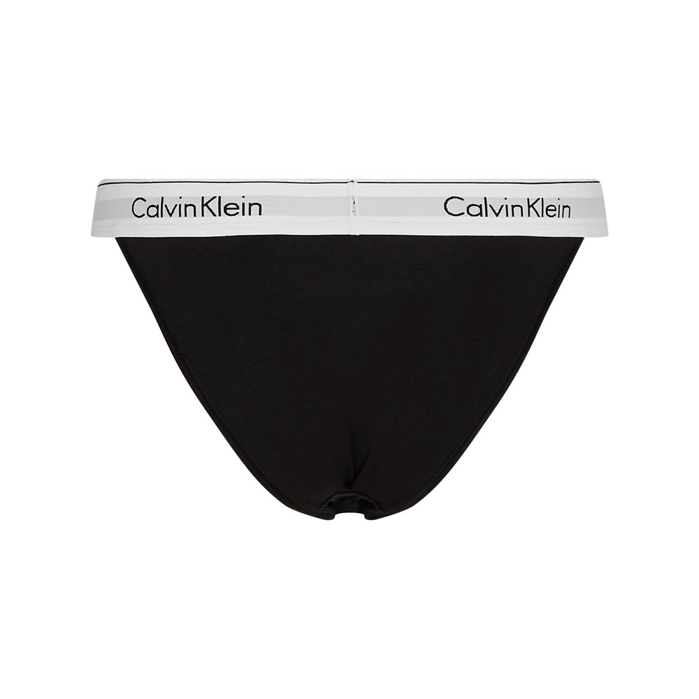 High Leg Tanga Modern Cotton Bikini Brief - Black