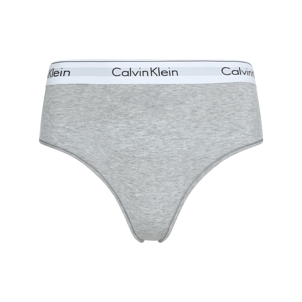 High Waist Bikini Brief - Light Grey
