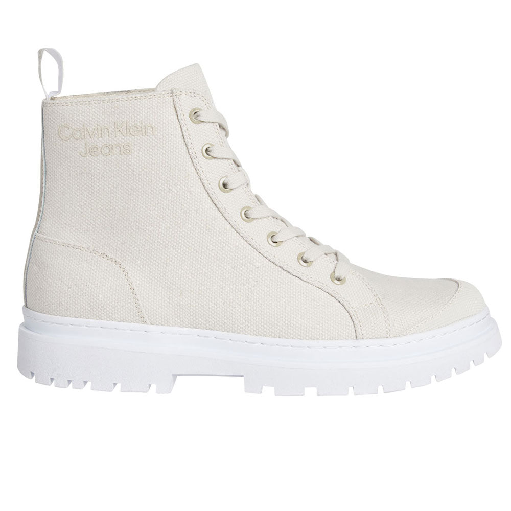 Laceup Low Boot Ankle Boot - Beige