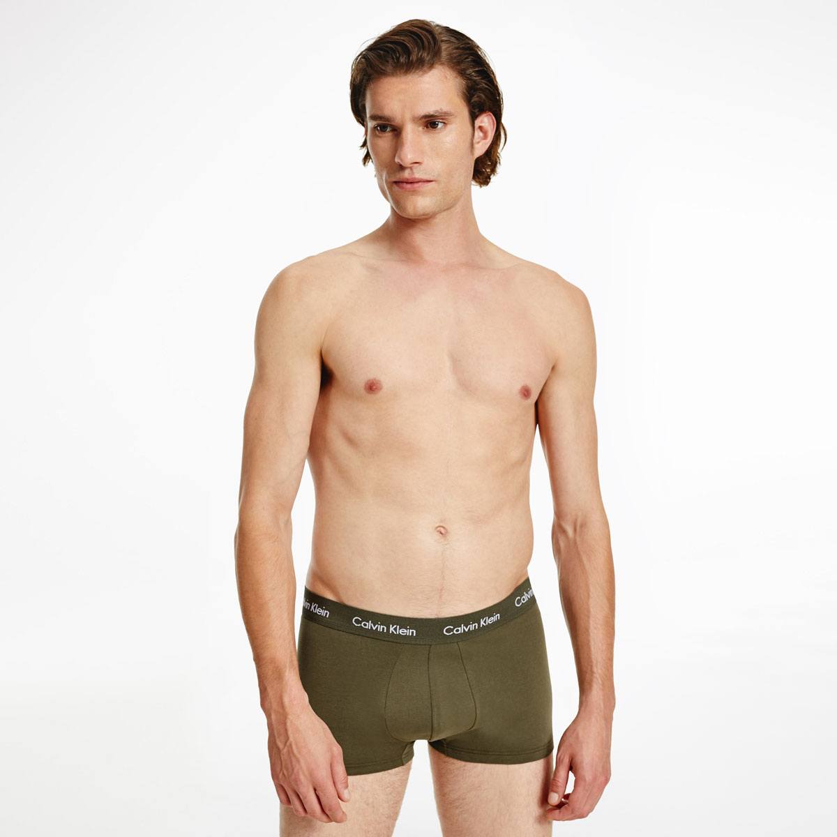 3 Pack Low Rise Cotton Trunks Plum Multi