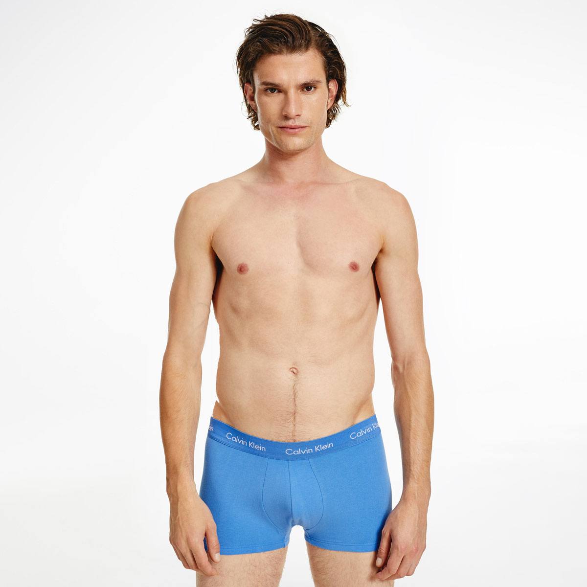 3 Pack Low Rise Cotton Trunks Plum Multi