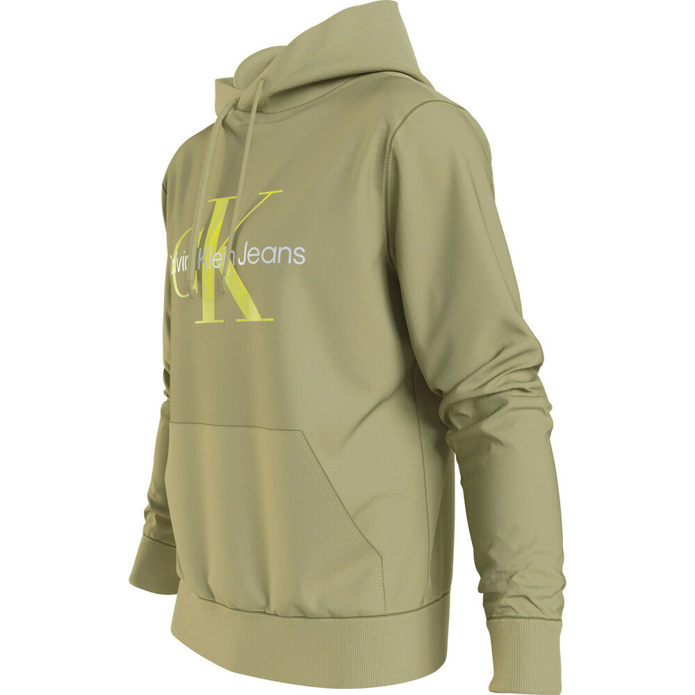 Seasonal Monogram Regular Cotton Hoodie - Olive
