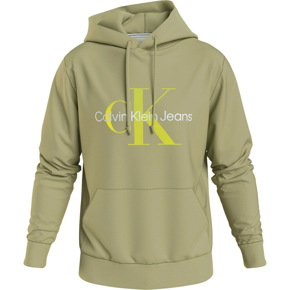 Seasonal Monogram Regular Cotton Hoodie - Olive