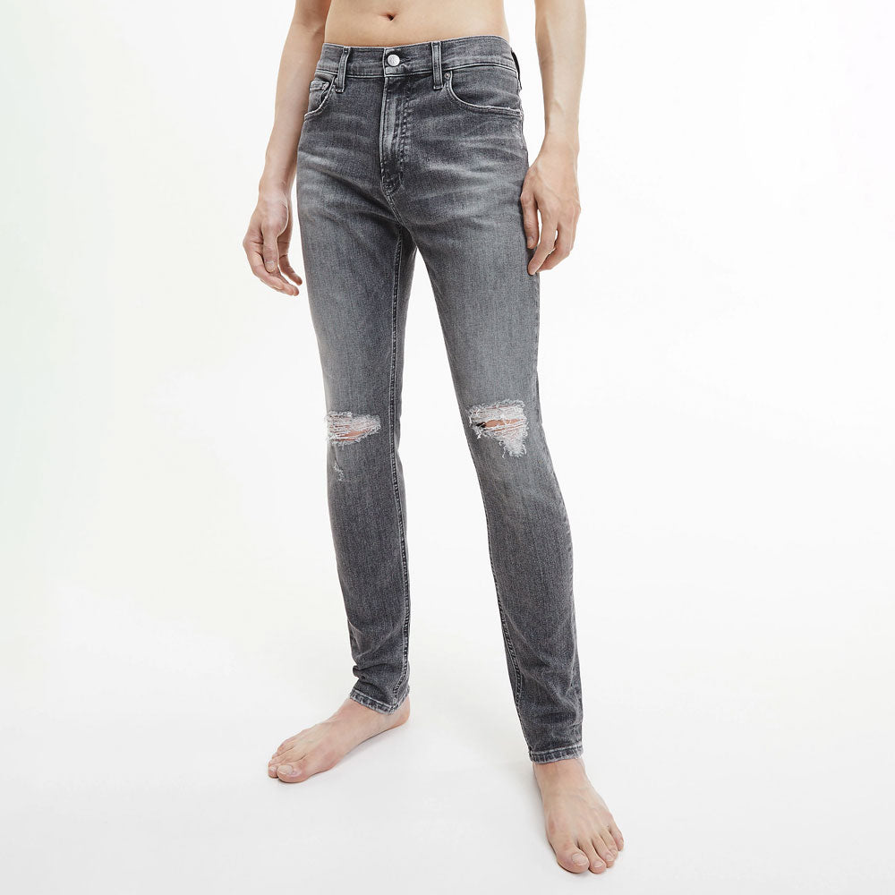 Super Skinny Denim Jeans - Dark Grey