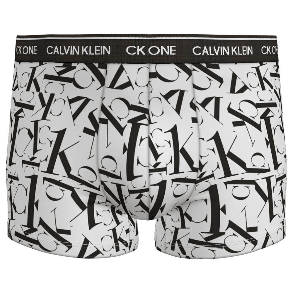 CK One Cotton Stretch Trunks - White Multi