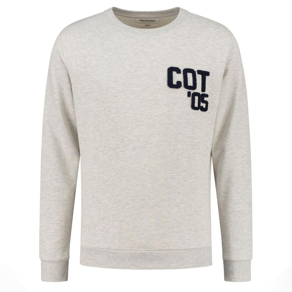 Benny Cotton Sweat Top - Light Grey