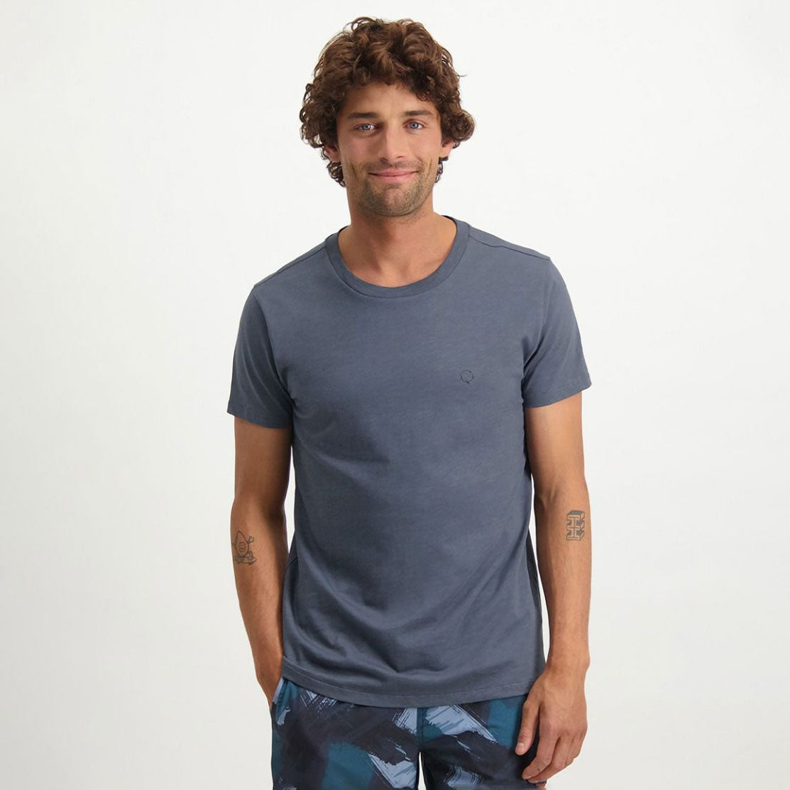 Darrel Tee Cotton T-Shirt - Blue