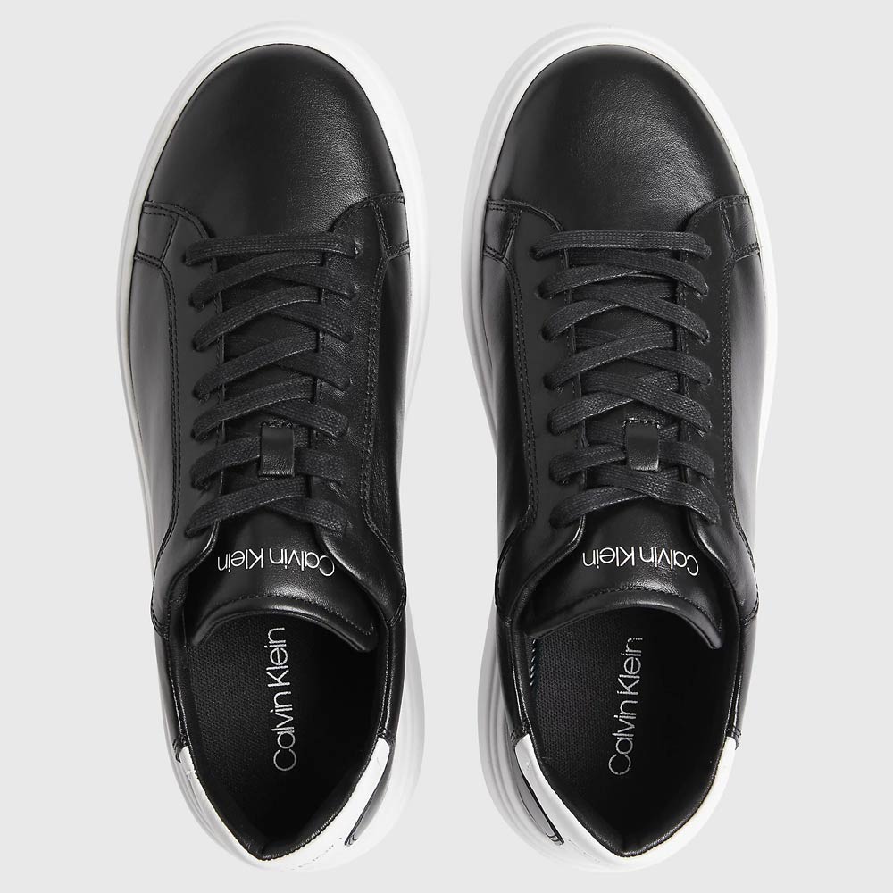 Low Top Lace Up Sneaker- Black & White