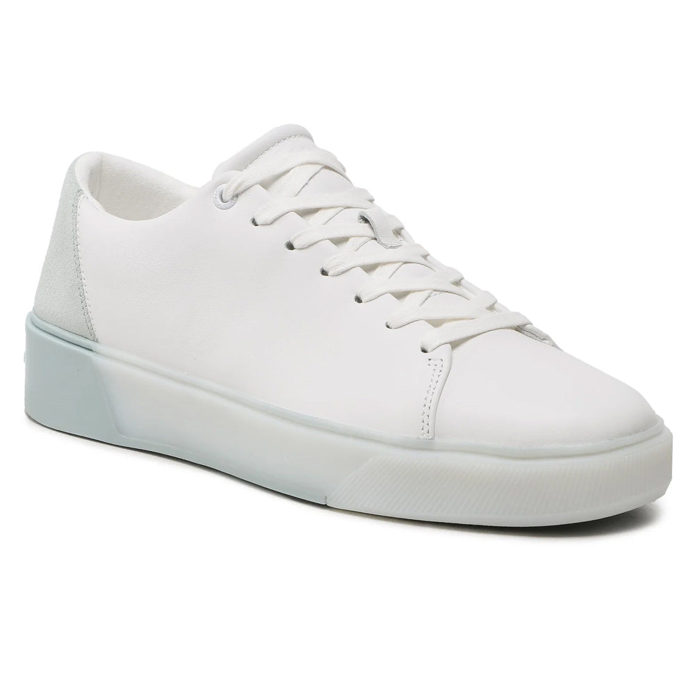 Low Top Lace Up Sneakers - White Multi