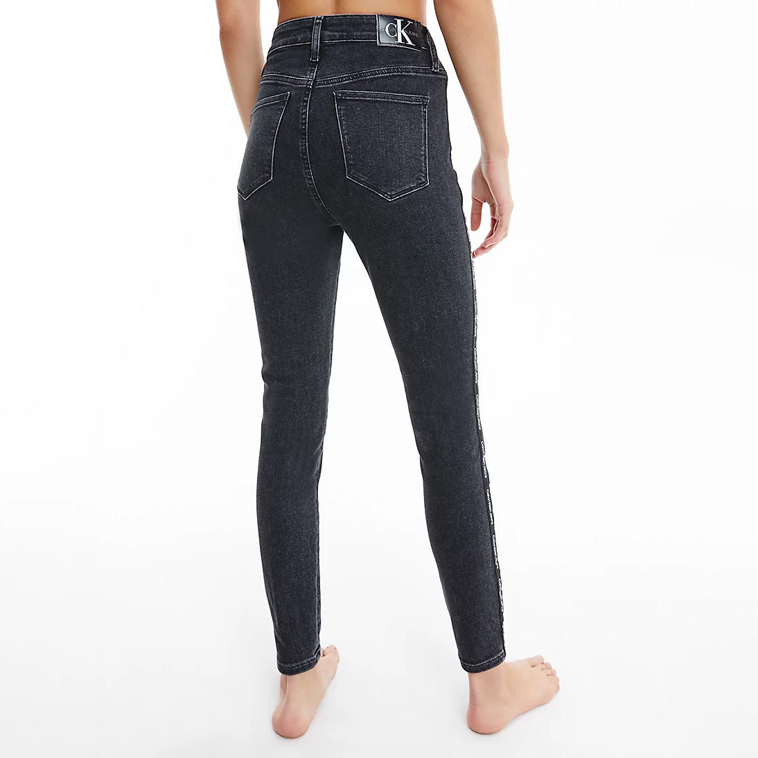 High Rise Super Skinny Ankle Jean Black