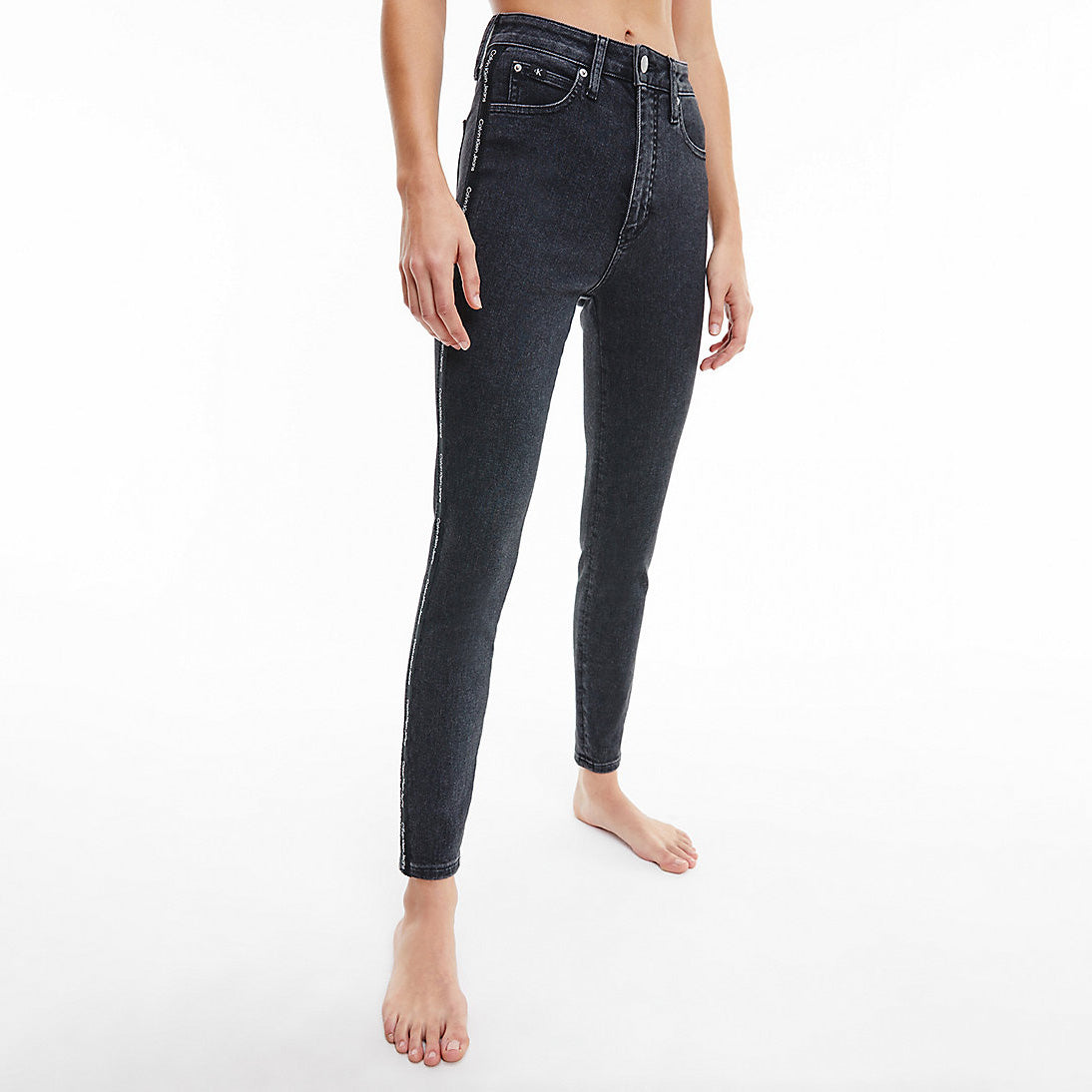 High Rise Super Skinny Ankle Jean Black