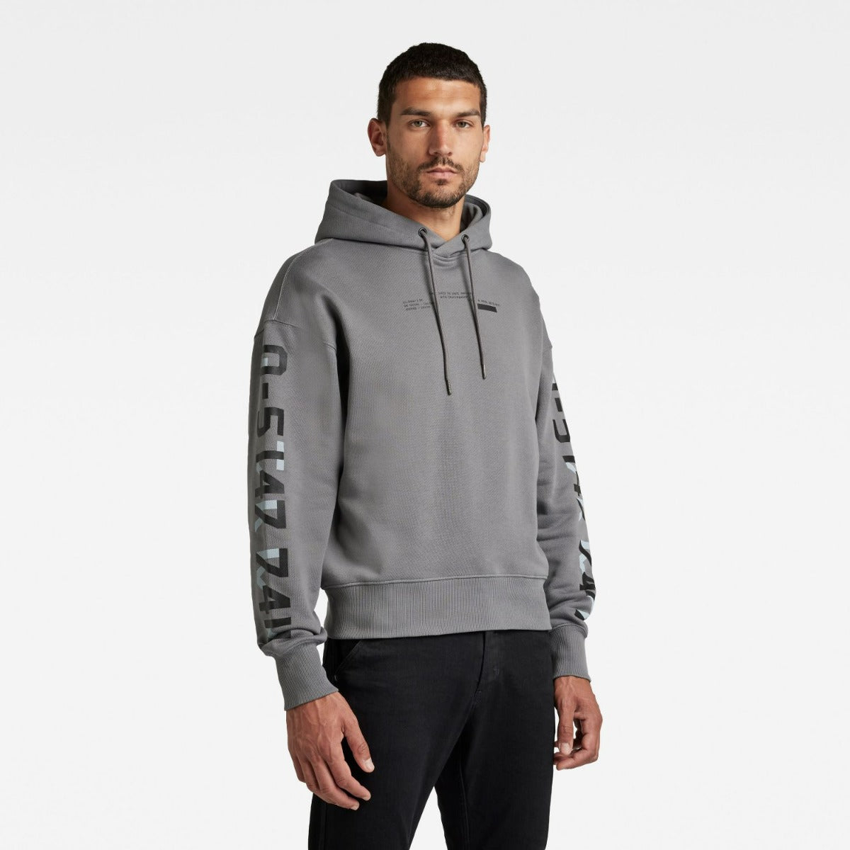 Hoodie Sleeve Graphics Grey