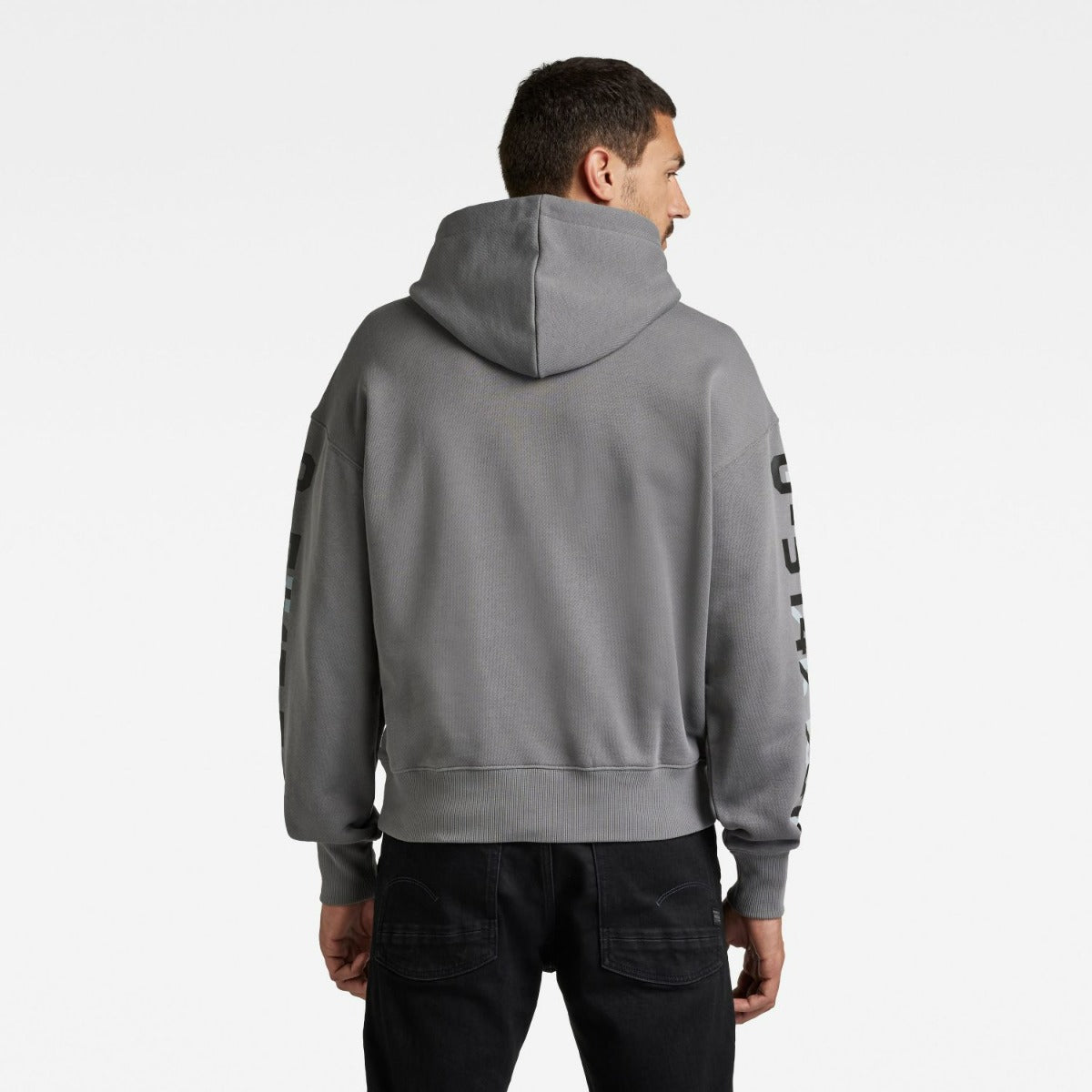 Hoodie Sleeve Graphics Grey