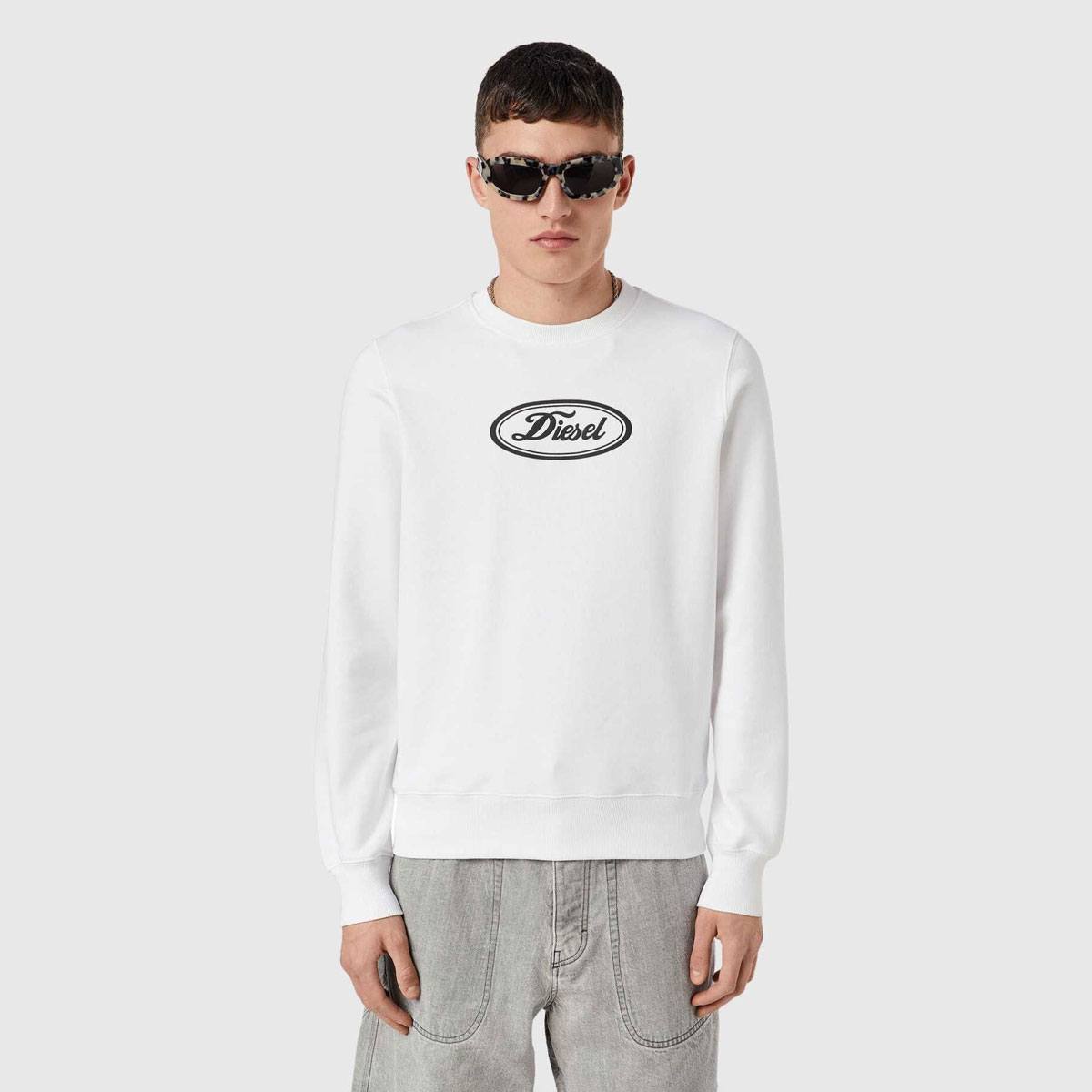 S-GINN-C2 Cotton Sweat Top - White