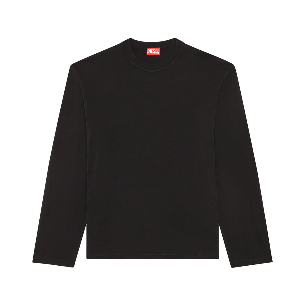 T-Crane-Long Sleeve T-Shirt - Black