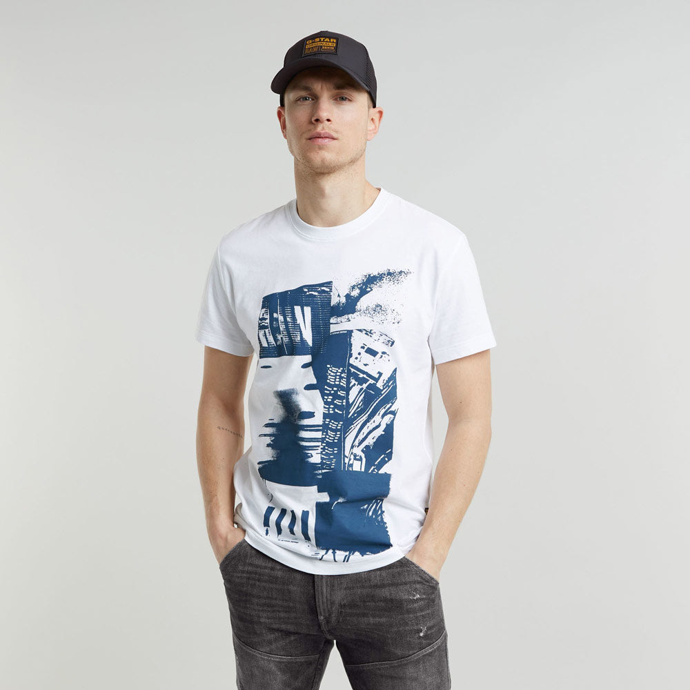 Magazine Print T-Shirt - White