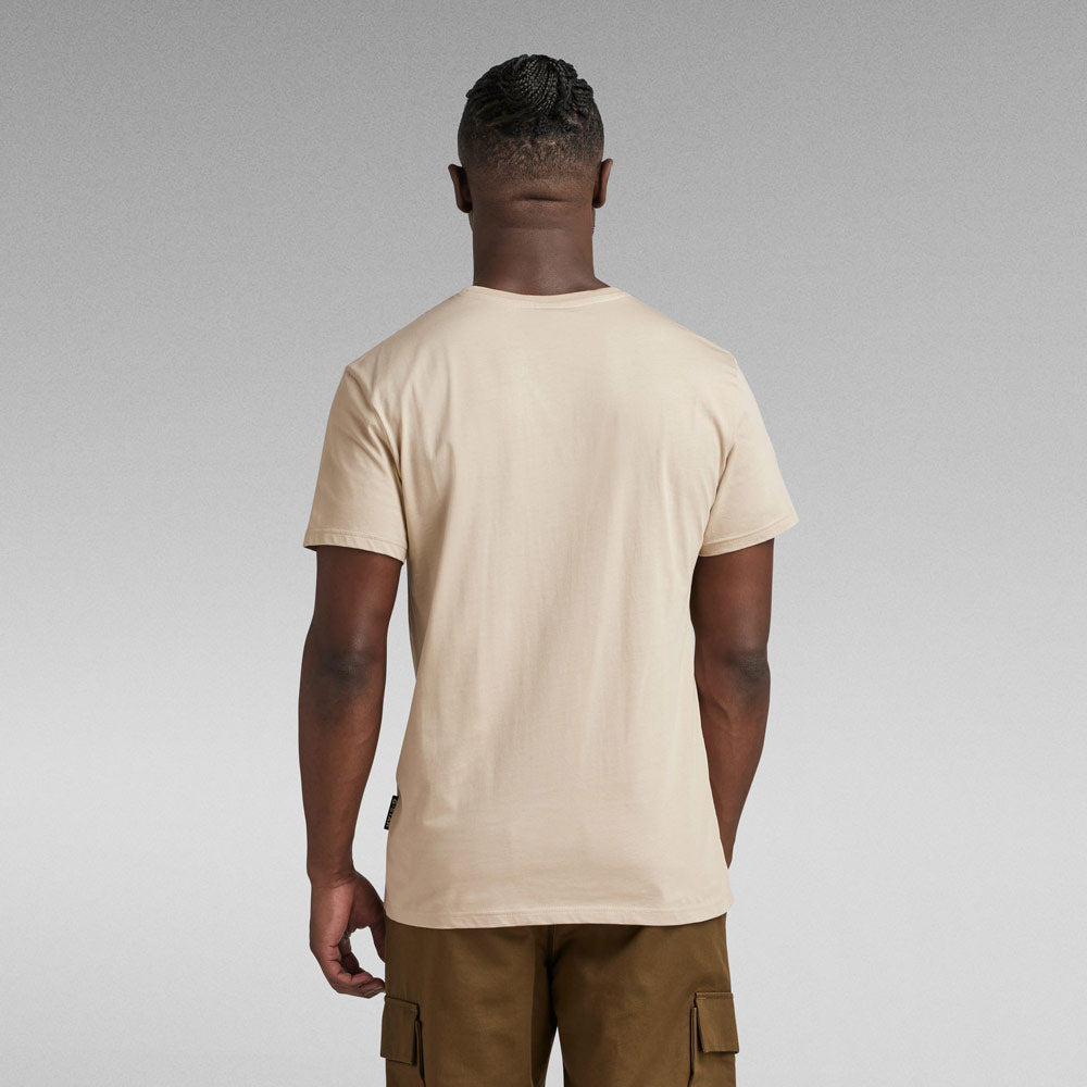 Raw. Felt T-Shirt - Khaki