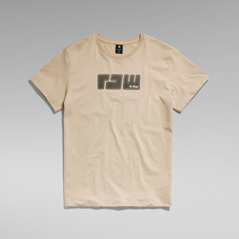 Raw. Felt T-Shirt - Khaki