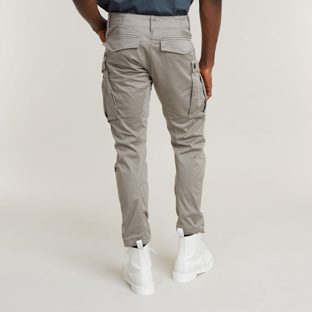 Rovic Zip 3D Tapered Cargo Pants - Grey