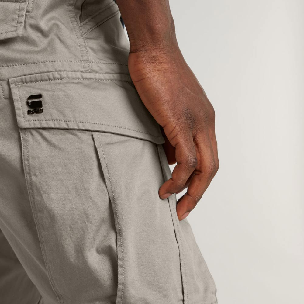 Rovic Zip 3D Tapered Cargo Pants - Grey