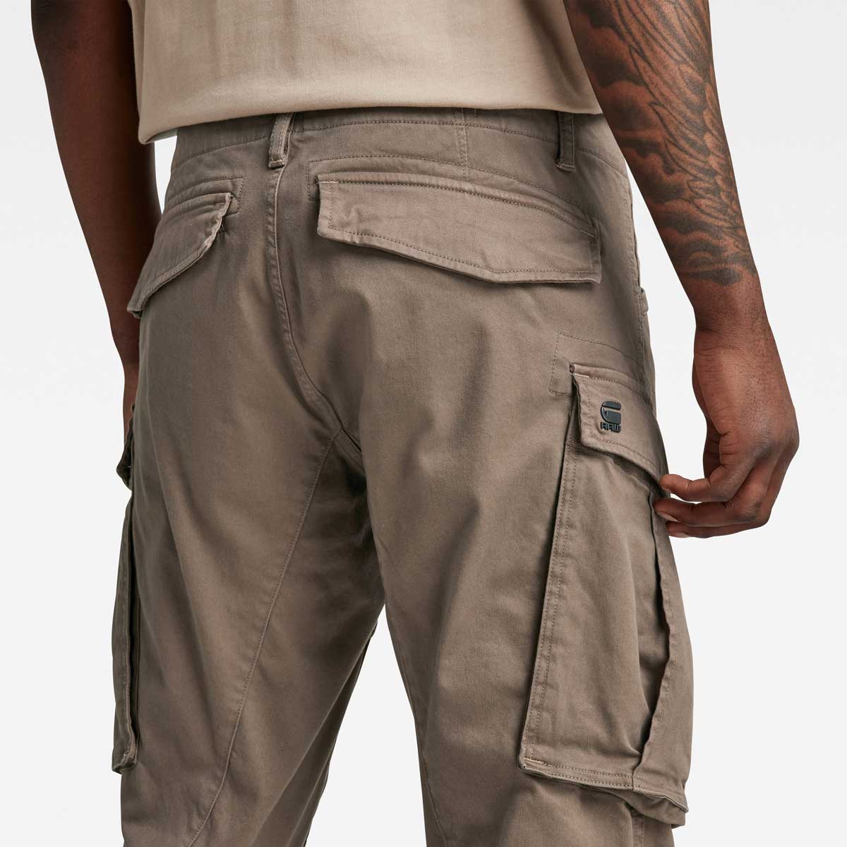 Rovic Zip 3D Regular Tapered Pants - Brown