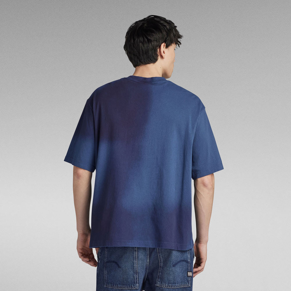 Spray Autograph T-Shirt  - Blue