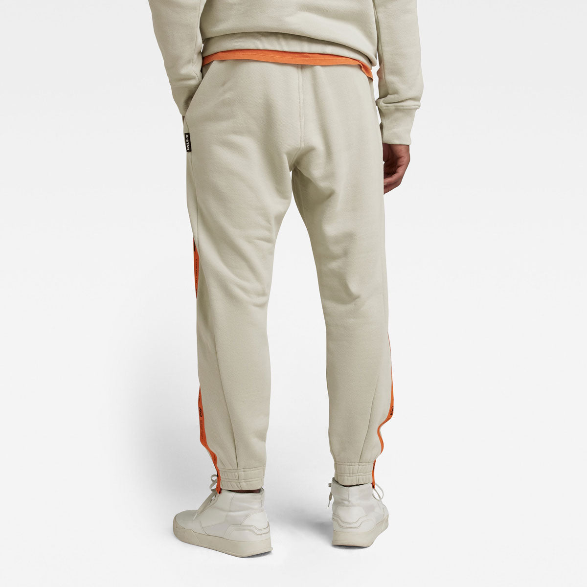 Tape Cotton Sweat Pants Off White