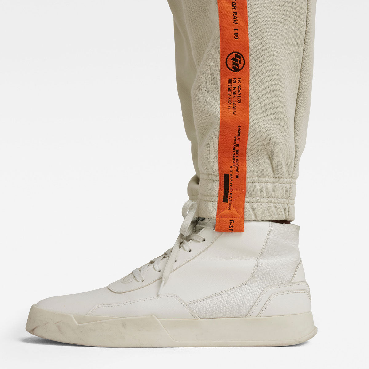 Tape Cotton Sweat Pants Off White