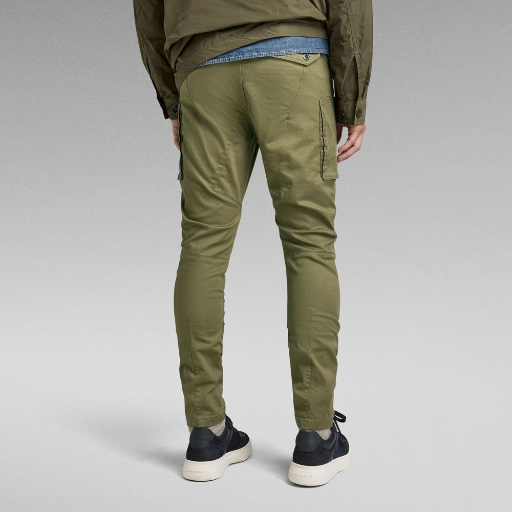 Zip Pocket 3D Skinny Cargo Pants - Olive