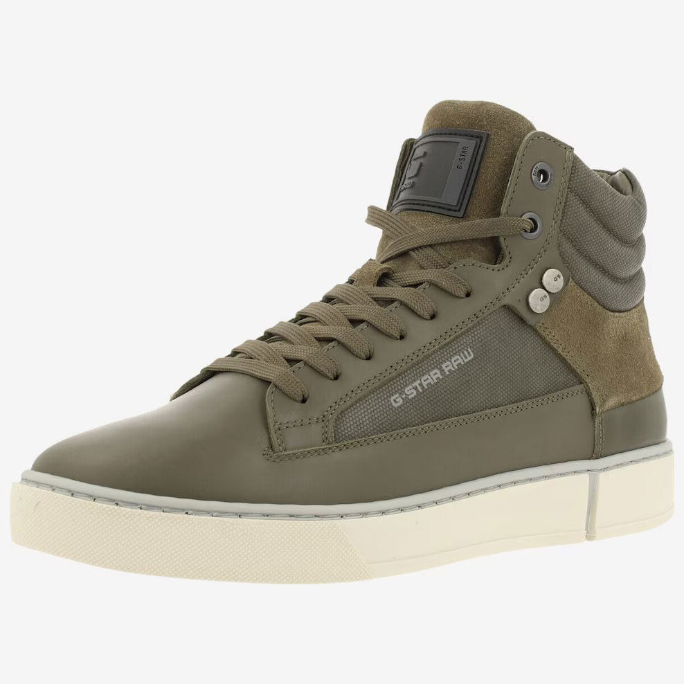 Ravond Mid BSC Denim Sneaker - Olive