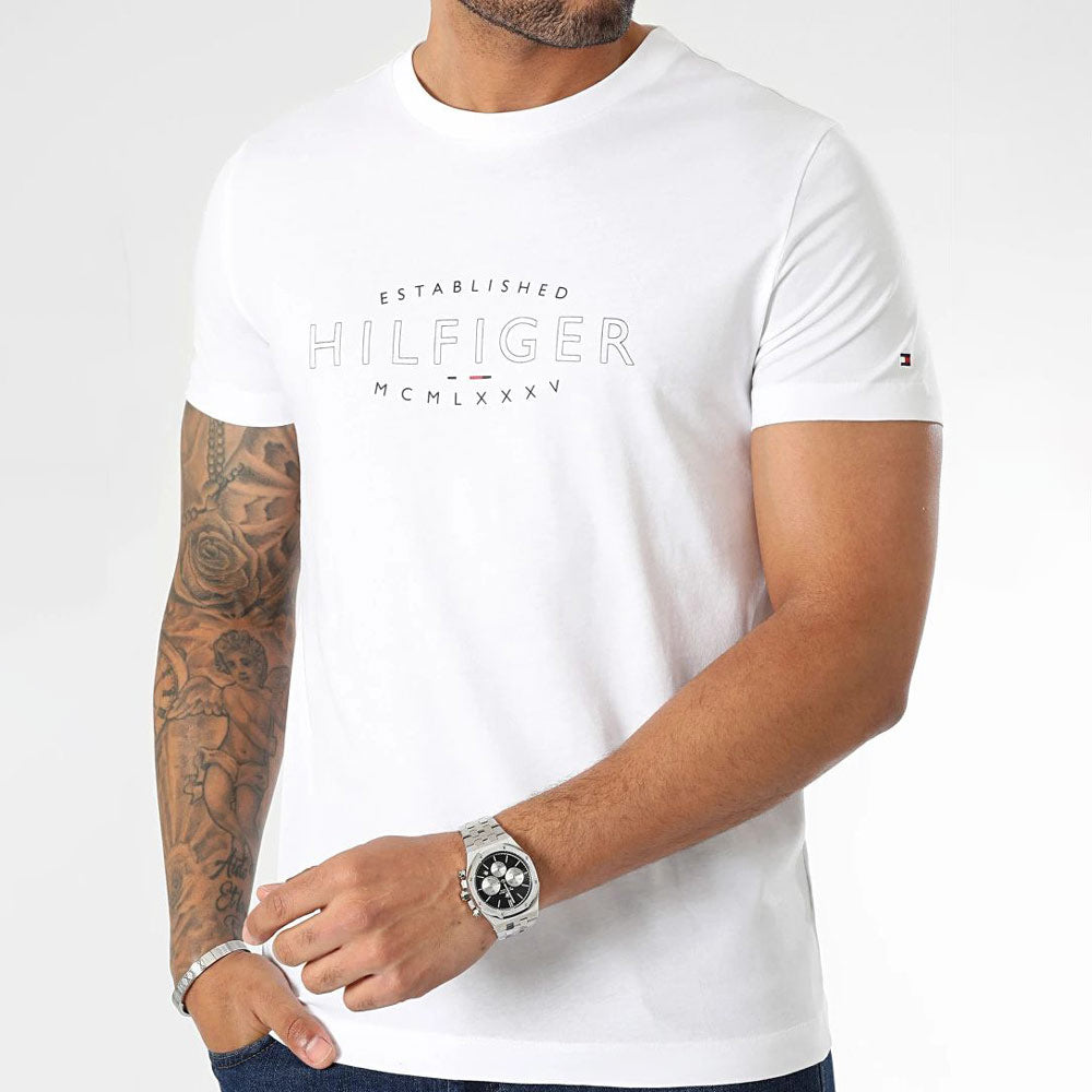 Curve Logo T-Shirt - White