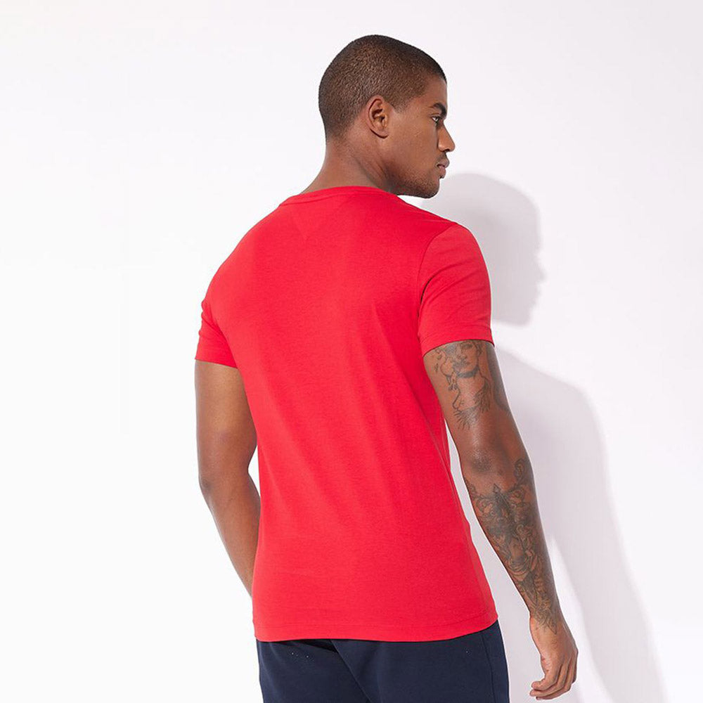 Curve Logo T-Shirt - Red