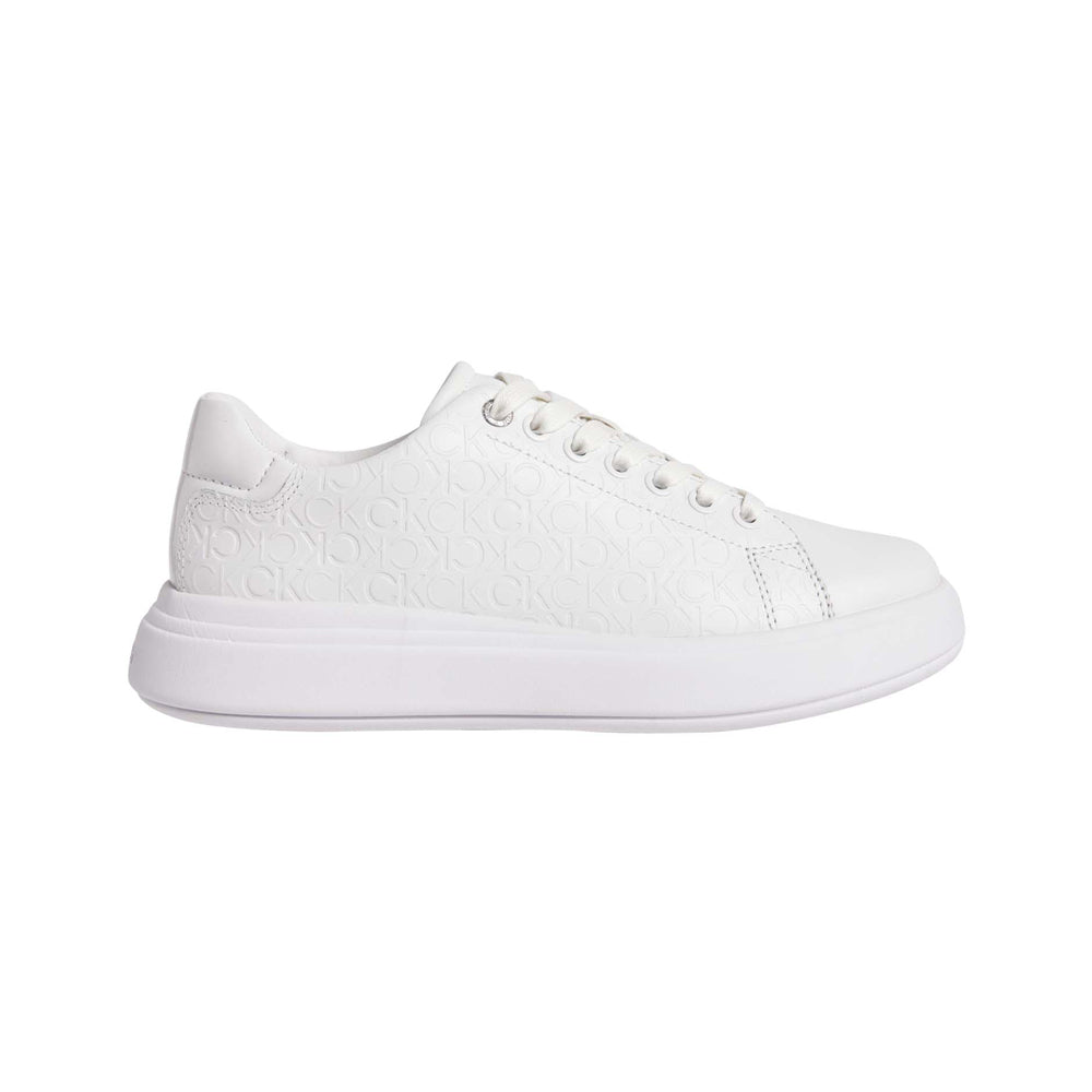 Calvin Klein Raised Cupsole Mix Sneaker - White