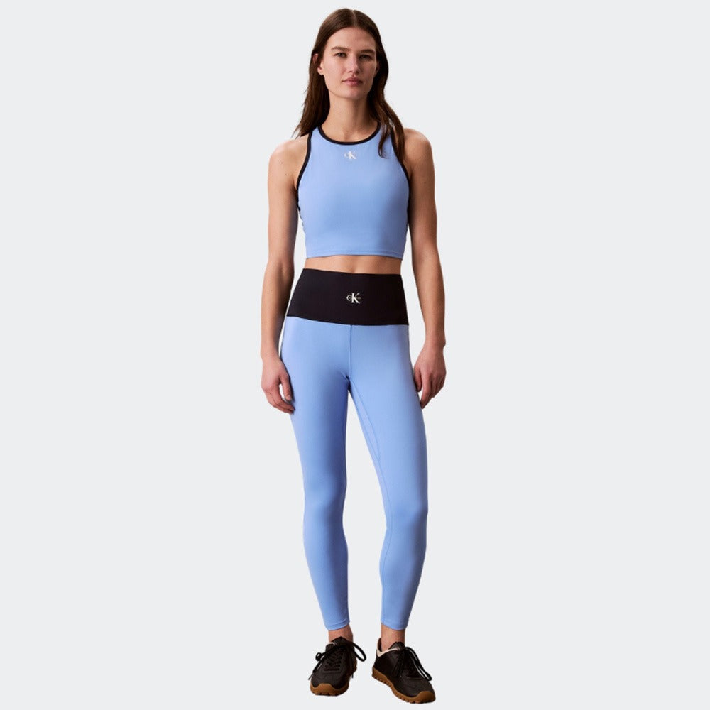 Icon Sport Graphic Longline Bra - Blue