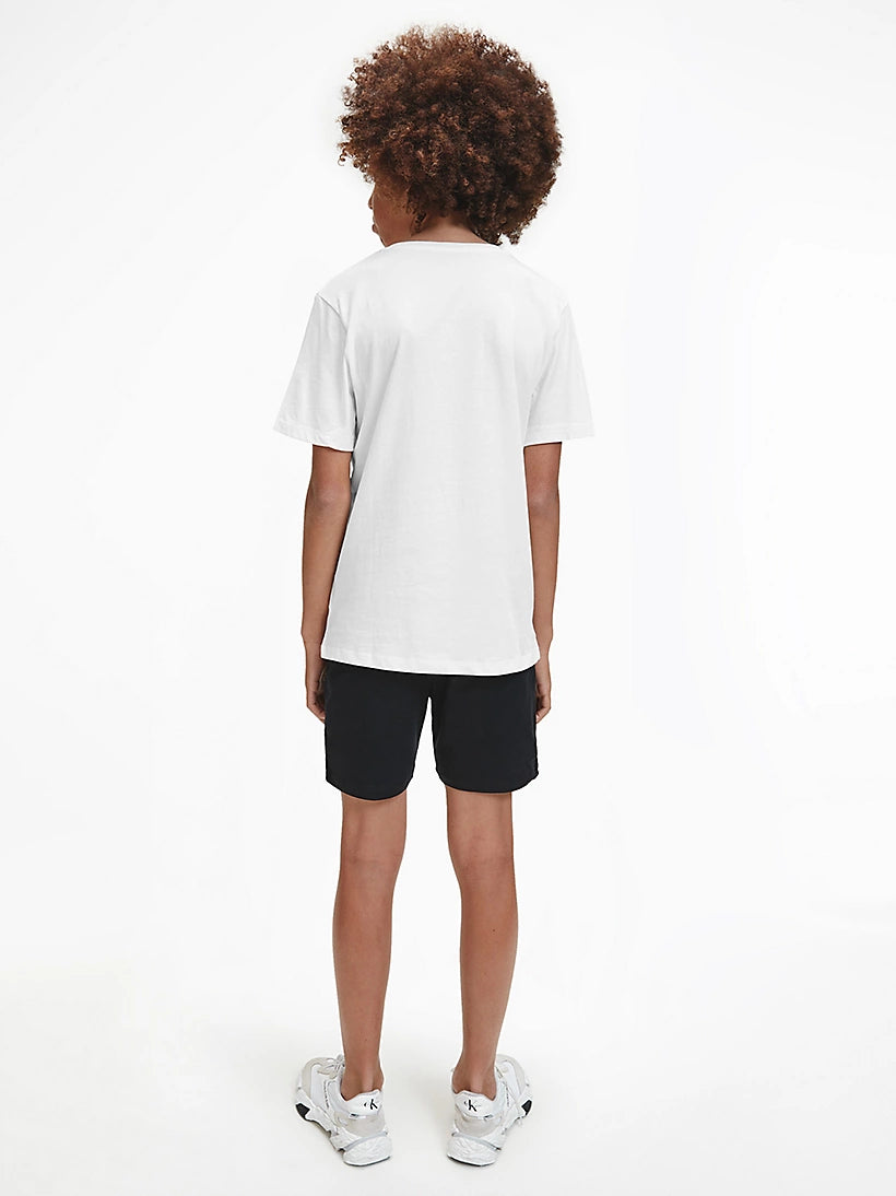 CK Kids Unisex Tee Monogram Print White