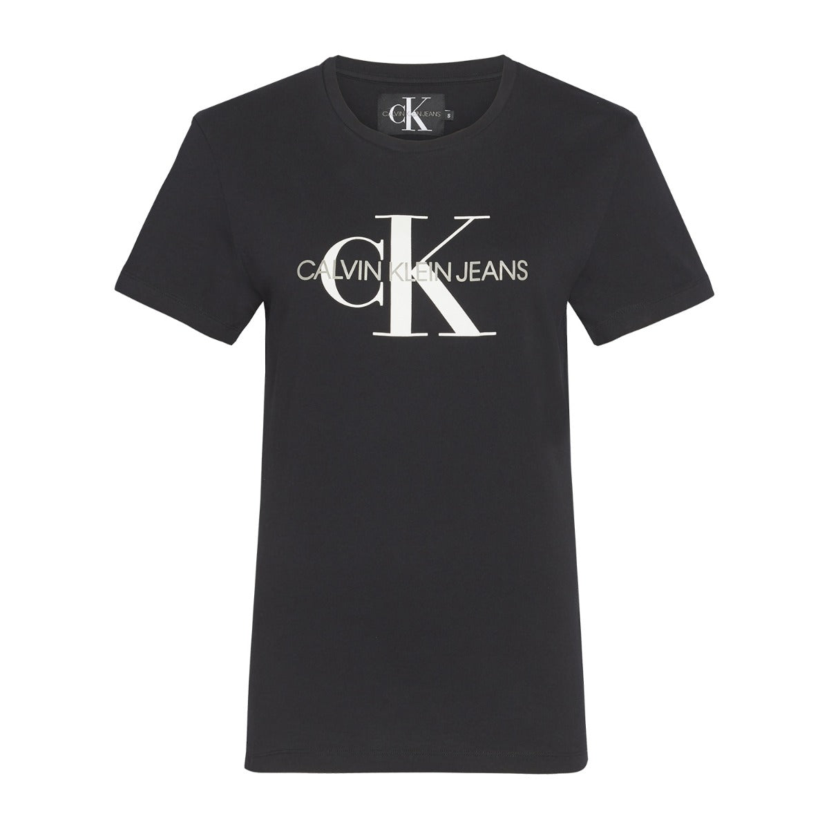 CK Women Monogram Logo Tee Black